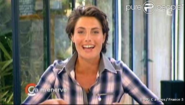 Alessandra Sublet lors de la première de C à vous sur France 5, le 7/09/09