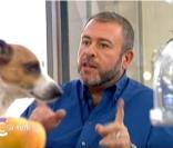 Emmanuel Maubert et Max lors de la première de C à vous sur France 5, le 7/09/09