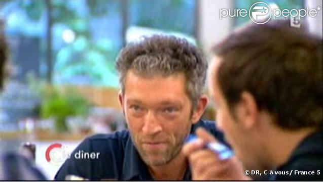 Vincent Cassel lors de la première de C à vous sur France 5, le 7/09/09