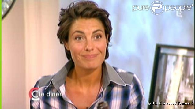 Alessandra Sublet lors de la première de C à vous sur France 5, le 7/09/09