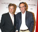Marc Lelandais et Philippe Lavil à la soirée de vernissage de l'exposition Lancel. 08/09/09