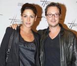 Noémie Elbaz et Davy Sardou à la soirée de vernissage de l'exposition Lancel. 08/09/09