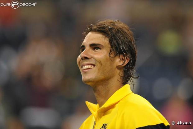 Rafael Nadal lors de sa victoire face à Gaël Monfils, en huitième de finale de l'US Open, le 8 septembre 2009 !