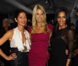 Jill Henessy, Beth Ostrosky et Ciara lors du défilé de la créatrice Nicole Miller, le 11 septembre 2009