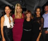 Jill Henessy, Beth Ostrosky, Nicole Miller et Ciara lors du défilé de la créatrice Nicole Miller, le 11 septembre 2009