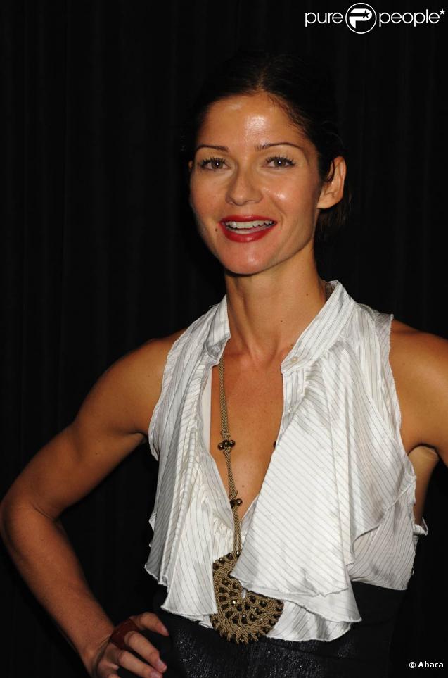 Jill Hennessy lors du défilé de la créatrice Nicole Miller, le 11 septembre 2009