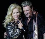 Johnny Hallyday et Sylvie Vartan au Stade de France, en mai 2009.