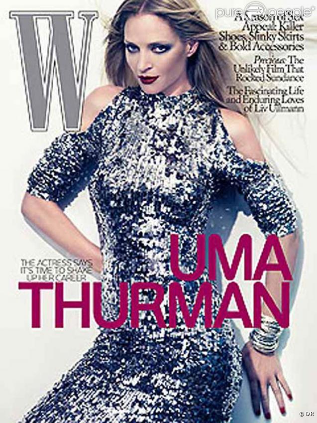 Uma Thurman en couverture de W magazine