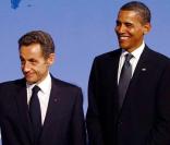 Nicolas Sarkozy, Barack Obama et leurs épouses lors du dîner du G20 à Pittsburgh