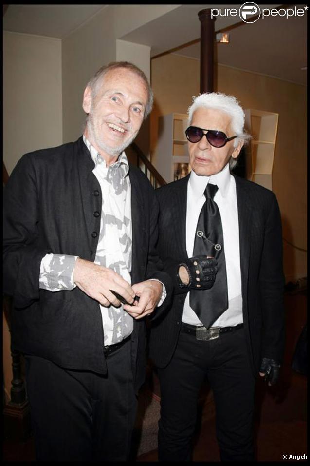 Philippe Morillon et Karl Lagerfeld, qui a préfacé son livre. 