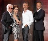 Le jury de X-Factor et le présentateur