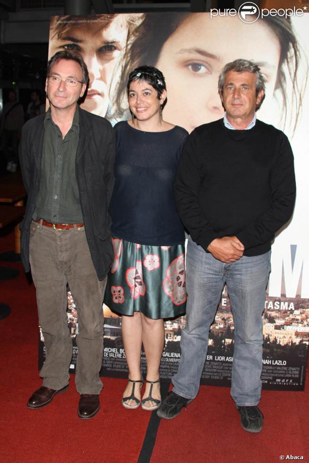 Michel Boujenah, le réalisateur Alain Tasma et la scénariste Valérie Zenatti le 29 septembre à Paris pour l'avant-première du film  Ultimatum .