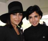 Yasmine Elmasri et Rachida Dati au Qatar Prix de l'Arc de triomphe, le 4 octobre 2009.
