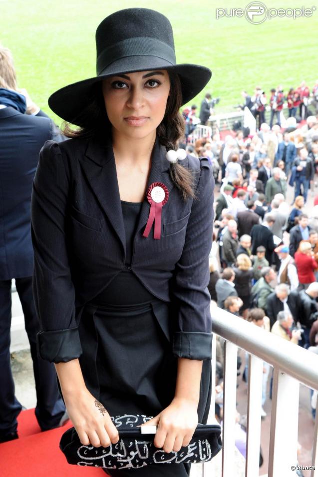 Yasmine Elmasri au Qatar Prix de l'Arc de triomphe, le 4 octobre 2009.