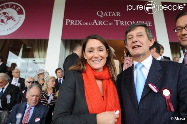 Daniela Lumbroso et Jean-Pierre Jouyet au Qatar Prix de l'Arc de triomphe, le 4 octobre 2009.