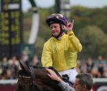 Mick Kinane, vainqueur du Qatar Prix de l'Arc de triomphe. 04/10/09