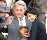 Rachida Dati, Alain Delon et Nelson Monfort au Qatar Prix de l'Arc de triomphe. 04/10/09