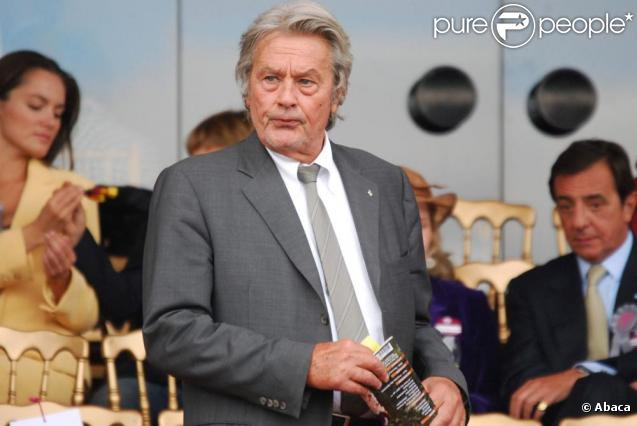 Alain Delon au Qatar Prix de l'Arc de triomphe. 04/10/09