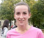 Salomé Stévenin lors de la course Odyssea au profit de la lutte contre le cancer du sein sur l'esplanade du château de Vincennes le 4 octobre 2009