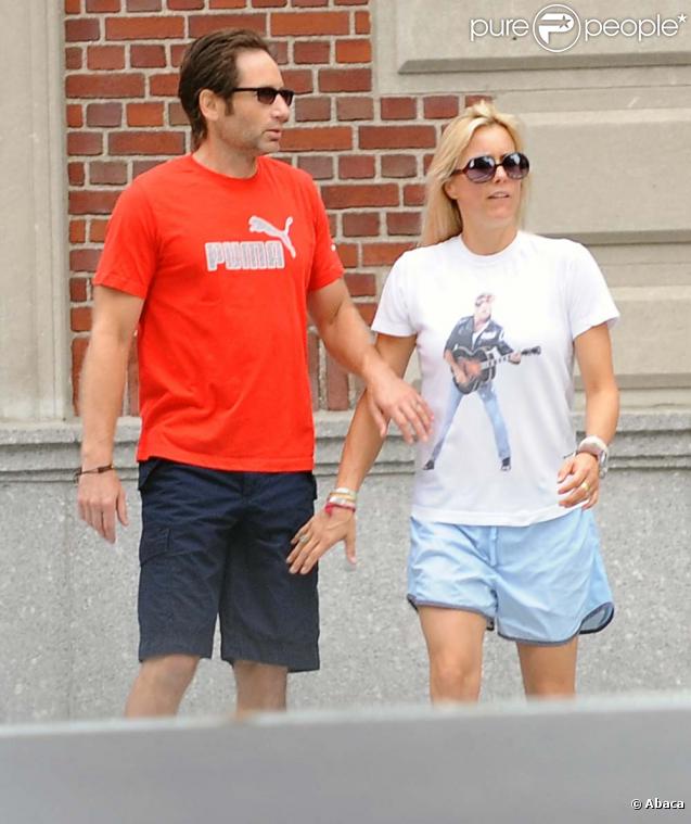David Duchovny et sa femme Tea Leoni joggent dans les rues de New-York !