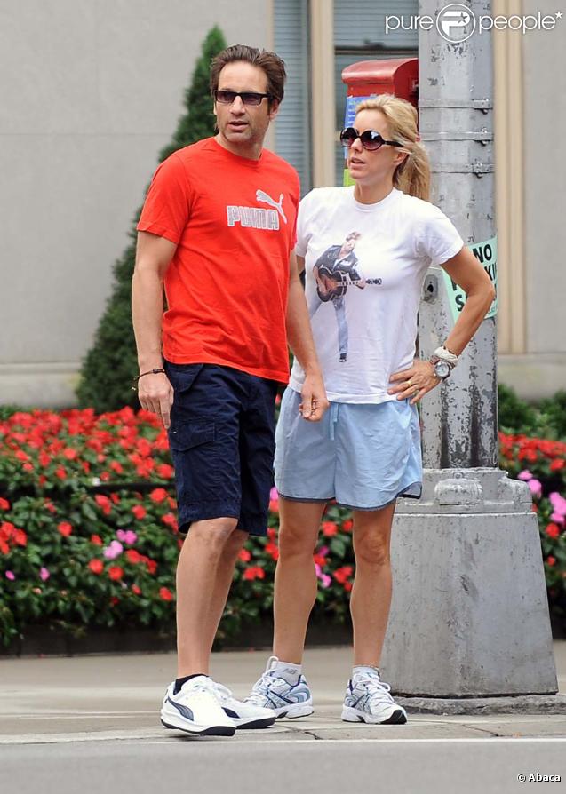 David Duchovny et sa femme Tea Leoni joggent dans les rues de New-York !