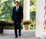  Barack Obama, lors de la conférence de presse suivant l'annonce de son Prix Nobel de la Paix, à Washington, le 9 octobre 2009 ! 