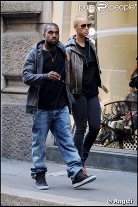 Kanye West et sa chérie Amber Rose déjeunent avant d'aller faire du shopping