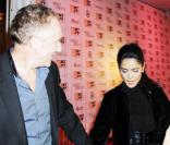 Salma Hayek accompagnée de son mari François-Henri Pinault lors de la cérémonie de clôture du festival du film international de New York le 11 octobre 2009