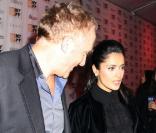 Salma Hayek accompagnée de son mari François-Henri Pinault lors de la cérémonie de clôture du festival du film international de New York le 11 octobre 2009