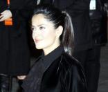 Salma Hayek accompagnée de son mari François-Henri Pinault lors de la cérémonie de clôture du festival du film international de New York le 11 octobre 2009
