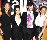 Vanessa Williams, America Ferrera, Michael Urie et Becki Newton de la série Ugly Betty, lors de la soirée  