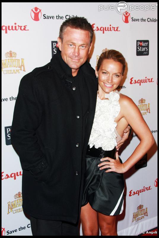 Grant Bowler et Becki Newton de la série Ugly Betty, lors de la soirée 