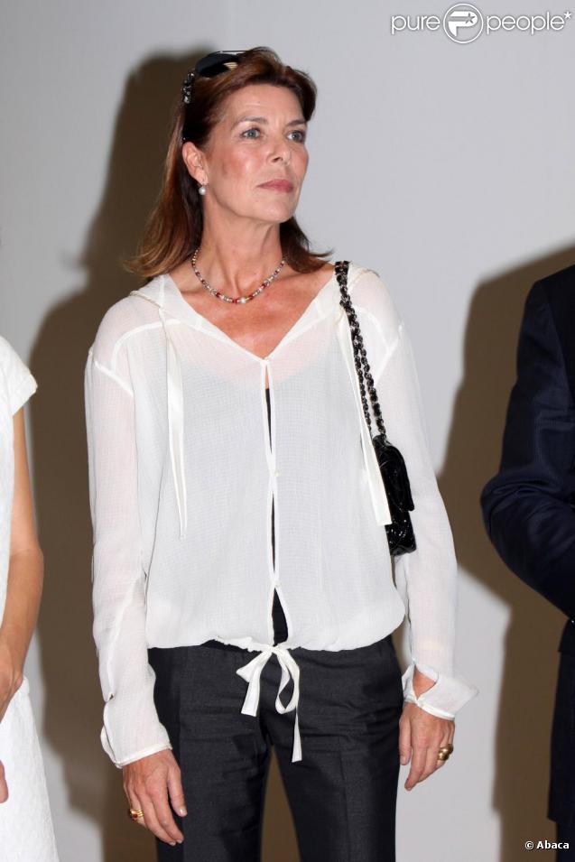Caroline de Monaco son fr re le prince Albert II et l'artiste SuMei Tse 