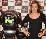 Audrey Sarrat, à l'occasion de la Casio Party pour les 25 ans de leur modèle-phare - la G-Shock -, au Musée de l'Homme, à Paris, le 13 octobre 2009 !