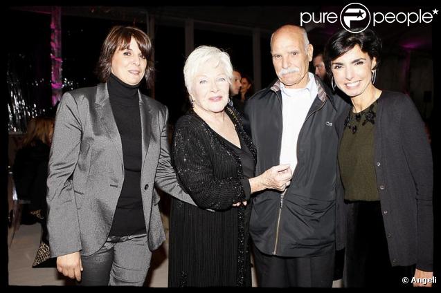 Line Renaud, Rachida Dati et le papa et la soeur de l'ex-ministre de la Justice sont au dîner organisé par 