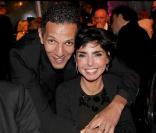 Antoine Bernheim, Roschdy Zem et Rachida Dati au dîner organisé par C'est à vous, au profit de la Fondation des Hôpitaux de Paris-Hôpitaux de France. 14/10/09