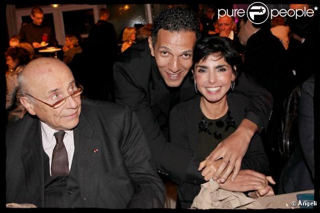 Antoine Bernheim, Roschdy Zem et Rachida Dati au dîner organisé par 