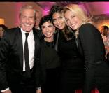 Jean-Claude Darmon, Rachida Dati, Hoda Roche et Estelle Lefébure au dîner organisé par 
