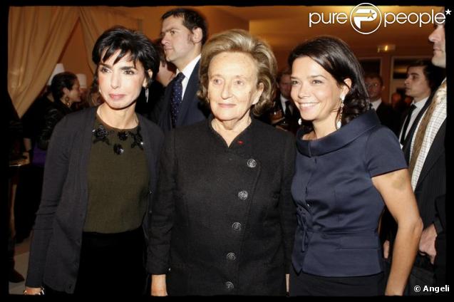 Rachida Dati, Bernadette Chirac et Sophie Sarkozy au dîner organisé par 