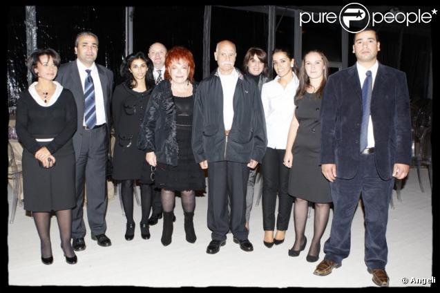 La famille de Rachida Dati, qui adore Régine, a posé avec elle lors du gala. 14/10/09
