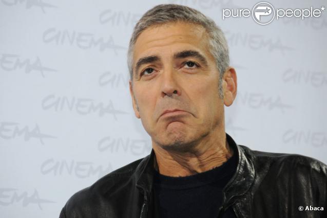 George Clooney lors du 4e Festival du film international de Rome le 17 octobre 2009 pour la présentation de Up in the Air : le traditionnel photocall 