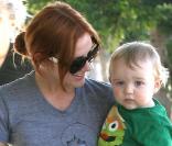 Pete Wentz, Ashlee Simpson et leur fils Bronx Mowgli à West Hollywood le 17 octobre 2009