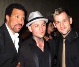Lionel Richie, Benji et Joel Madden aux Noble Awards le 18 octobre 2009.