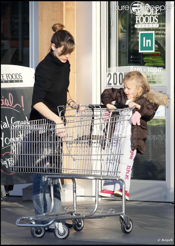 Jennifer Garner et Violet à Boston (20 octobre 2009)