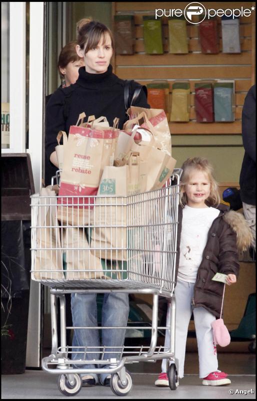 Jennifer Garner et Violet à Boston (20 octobre 2009)