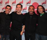 Gad Elmaleh avec Nikos, Mustapha et Flo au 6/9 de NRJ, le 21/10/09