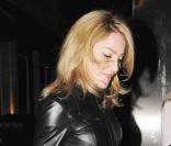 Madonna sort du restaurant Locanda Locatelli, à Londres. 21/10/09