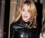 Madonna sort du restaurant Locanda Locatelli, à Londres. 21/10/09