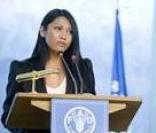 Anggun, officiellement nommée ambassadrice de bonne volonté pour le fonds de l'alimentation et de l'agriculture et des Nations-Unies le 16 octobre 2009