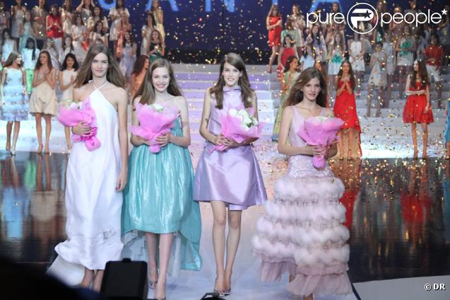 Les quatre finalistes du concours Elite Model Look 2009, le 18/10/09 en Chine.